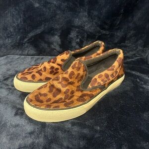 Leopard Print Slip-On Sneakers